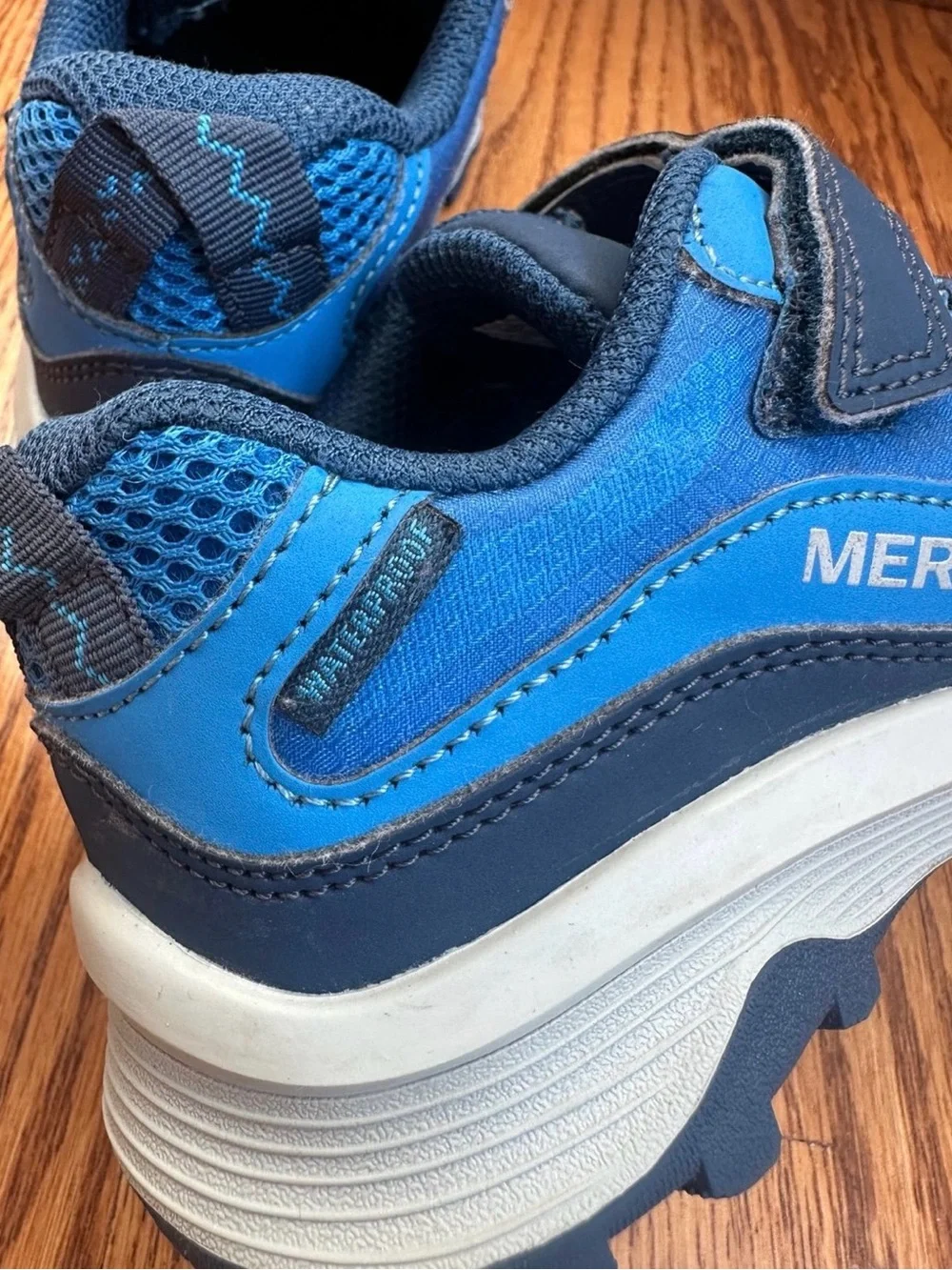 Merrell Moab Speed Waterproof Shoes Boys 13 Blue